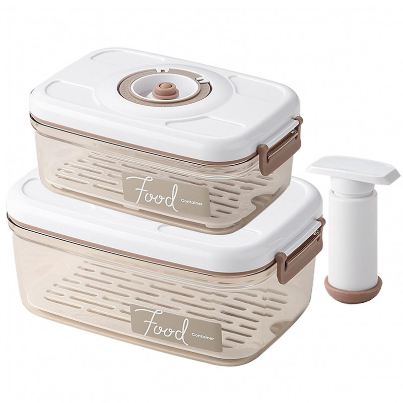 Vacuum Storage Food Containers Manual Pumping Good Sealing with Calendar Wheel Leak-Proof Storage Food Organiser [...]