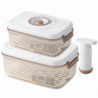 Vacuum Storage Food Containers Manual Pumping Good Sealing with Calendar Wheel Leak-Proof Storage Food Organiser [...]