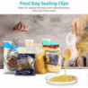 Bag Sealing Clips Food Storage Clamps With Plastic Pour Spout For Snack Cereal Pet Food 4 Pack (4, Multi-color)