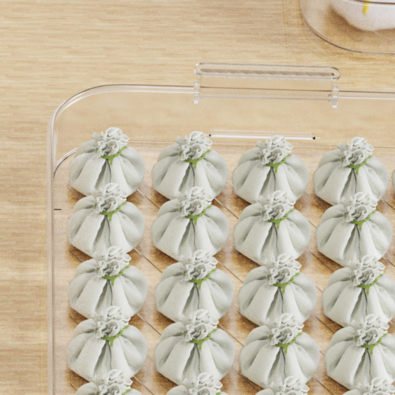 Dumplings Organizer Container Storage Tray Dumpling Fresh Box Food Holder