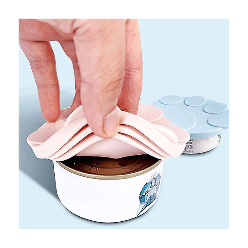 2pcs Pet Food Can Cover Silicone Can Lids Seal Tops Covers Cap Dust- Proof Cover Pads for Dog Cat Food Mason Jars [...]