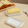 Boîte à beurres en plastique transparent avec couvercle scellé pour une coupe facile Boîte de rangement à beurres [...]
