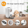 4.5L auto pet food dispenser 4 meals per day 10s voice recorder timed feeder