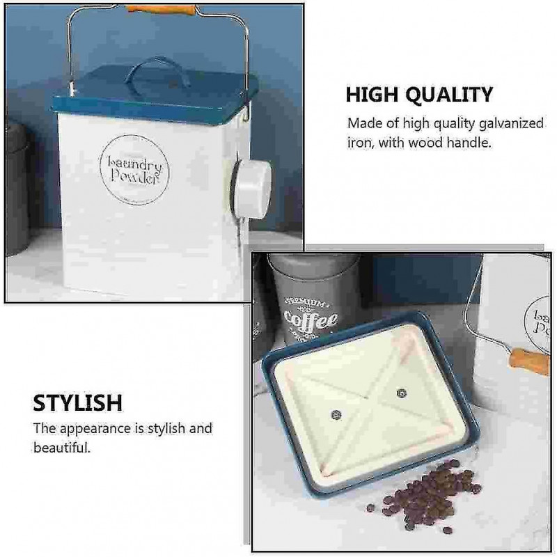 1 Set pet food container large capacity storage bucket sealed box with spoon|dog feeding