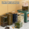 Kitchen Airtight Storage Jars With Lid Dustproof Sealed Storage Tank Transp