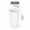 Miscellaneous Grains Barley Noodle Storage Jar Nut Candy Dry Storage Jar Square Transparent Buckle Dry Storage Jar