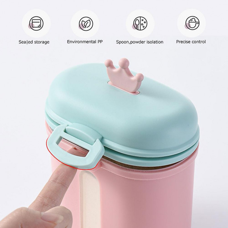 Crown Portable Milk Powder Box Large-capacity Waterproof And Leak-proof Food Storage Box Baby Food Can For Home [...]