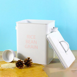 Seau de stockage des aliments Grande capacité pour la farine de céréales de céréales Récipient de thé de riz blanc Seau de stockage des aliments Grande capacité pour la farine de céréales de céréales Récipient de thé de riz blanc