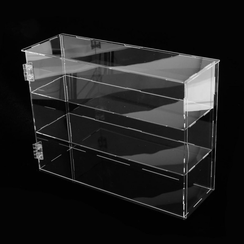 Transparent Acrylic Display Case Models Toys Desk Dustproof Box Container