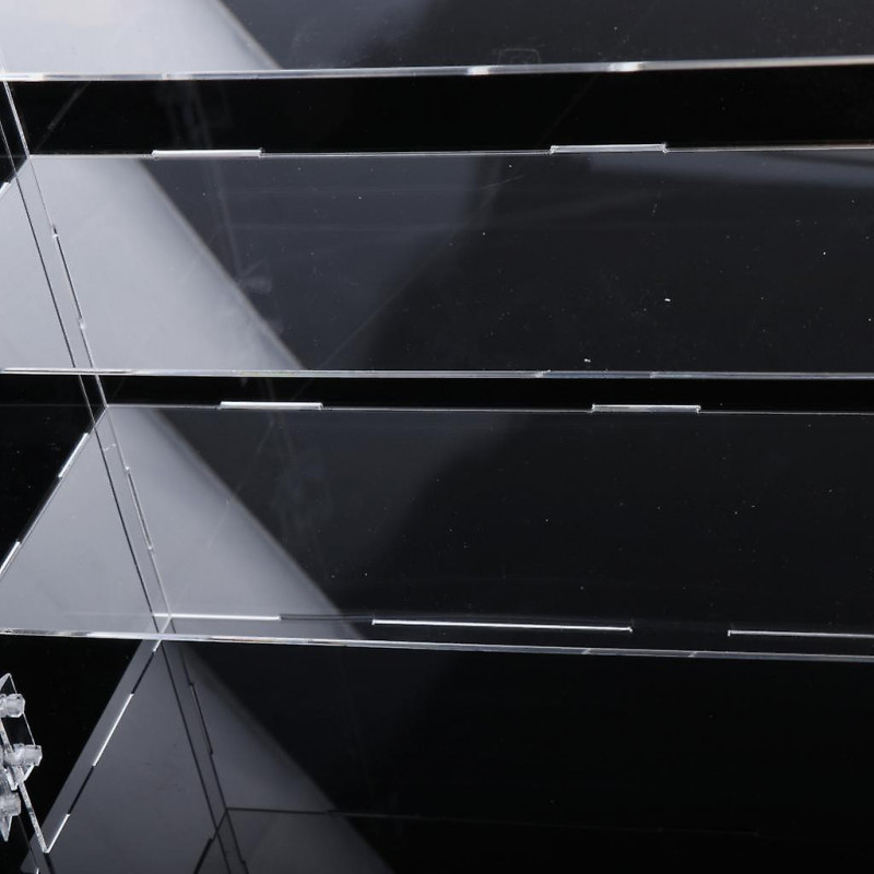 Transparent Acrylic Display Case Models Toys Desk Dustproof Box Container