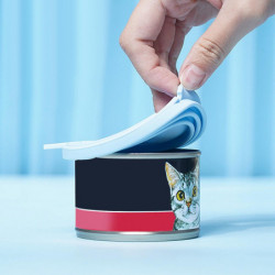 Pet Food Can Cover Universal For Cat Dog Food Fresh Keeping Blue Pet Food Can Cover Universal For Cat Dog Food Fresh Keeping Blue