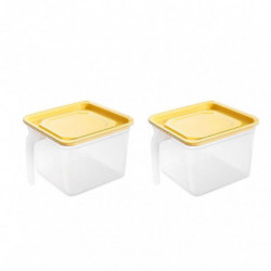 2 Pcs 1.4l Household Sealed Crisper Food Storage Box Fresh Keeping Containe 2 Pcs 1.4l Household Sealed Crisper Food Storage Box Fresh Keeping Containe