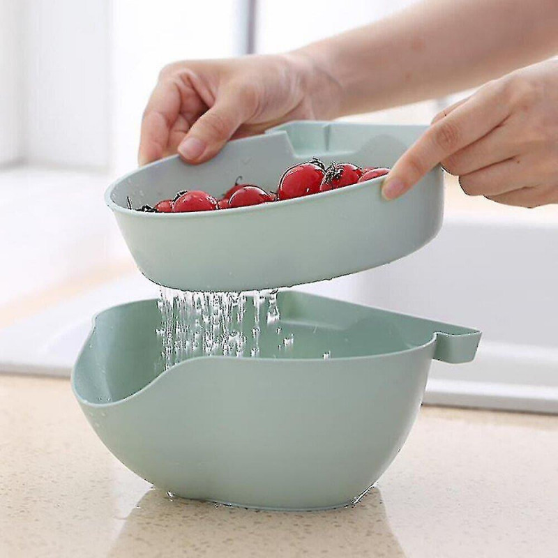 3pcs Creative Bowl Dish Double Layer Dry Fruit Snacks Seeds Containers