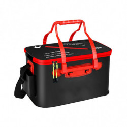 Live Fish Container Thick Foldable Fish Bucket for Camping Gardening Fishing Black S Live Fish Container Thick Foldable Fish Bucket for Camping Gardening Fishing Black S