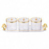 3 Pieces Sugar Spice Bowl Container, Spice Serving Jars Set, Decorative Storage Seasoning Container Box for Kitchen