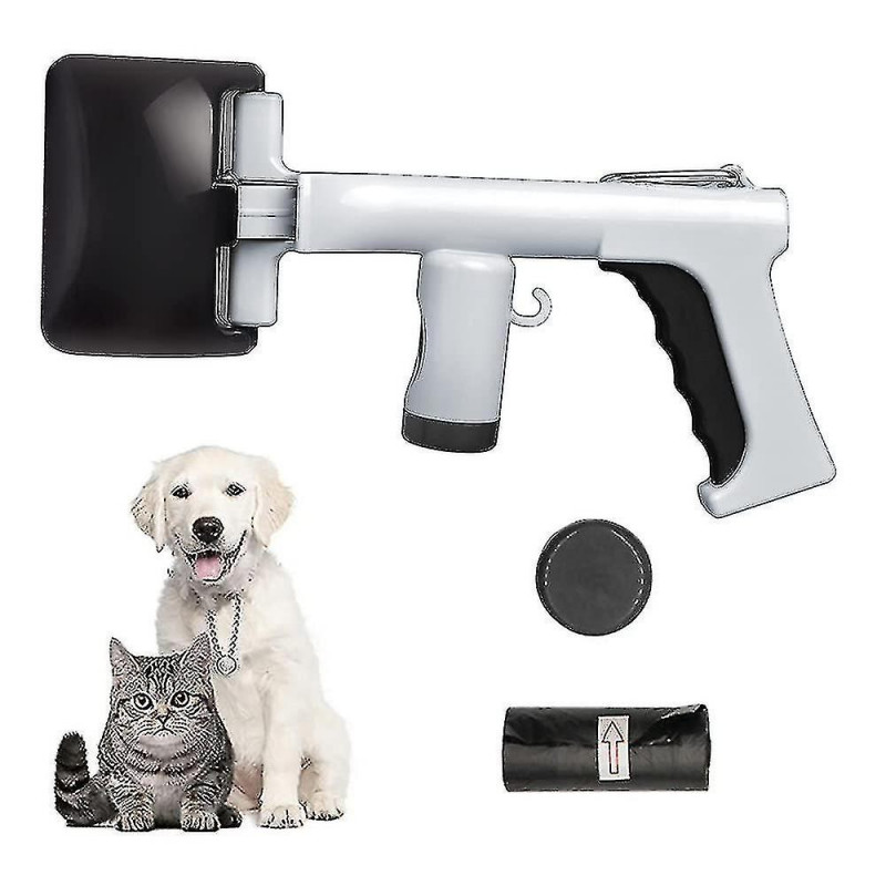 Dog Poop Scoop, Poop Grabber With Cat Poop Bag, Portable Poop Scoop Trash Can For Dogs And Cats