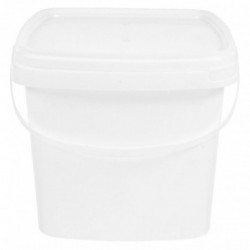 Plastic Bucket with Handle and Lid Reusable Water Bucket Container Portable Bucket (2L) Plastic Bucket with Handle and Lid Reusable Water Bucket Container Portable Bucket (2L)