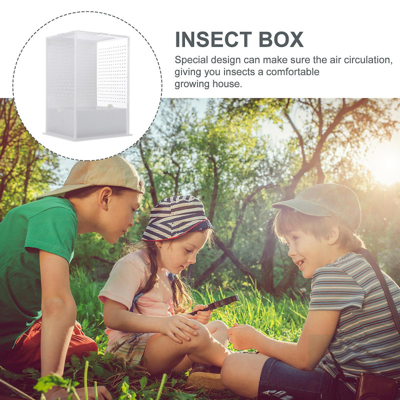 1pc Mantis Feeding Insect Breeding Box Acrylic Insect Feeding Container