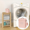 Metal Washing Powder Bucket Square Laundry Powder Storage Box Container With Lid And Spoon Pill Case
