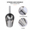 Multifunctional Scoops Stainless Steel Shovel for Pet Food Dry Goods Size M Silver