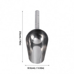 Multifunctional Scoops Stainless Steel Shovel for Pet Food Dry Goods Size M Silver Multifunctional Scoops Stainless Steel Shovel for Pet Food Dry Goods Size M Silver