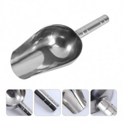 Multifunctional Scoops Stainless Steel Shovel for Pet Food Dry Goods Size M Silver Multifunctional Scoops Stainless Steel Shovel for Pet Food Dry Goods Size M Silver