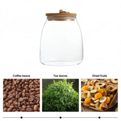 1pc Cuisine Thé Scellé Récipient Pratique Verre De Stockage Pot Alimentaire Boîte (900ML) 1pc Cuisine Thé Scellé Récipient Pratique Verre De Stockage Pot Alimentaire Boîte (900ML)
