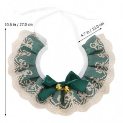 1PC Pet Bell Lace Scarf Practical Pet Cat Dog Rabbit Neckerchief (M (25-30CM) 1PC Pet Bell Lace Scarf Practical Pet Cat Dog Rabbit Neckerchief (M (25-30CM)