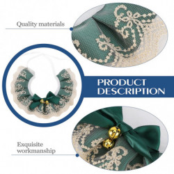 1PC Pet Bell Lace Scarf Practical Pet Cat Dog Rabbit Neckerchief (M (25-30CM) 1PC Pet Bell Lace Scarf Practical Pet Cat Dog Rabbit Neckerchief (M (25-30CM)