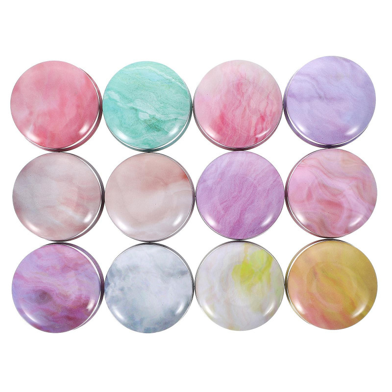 12pcs Mini Iron Storage Box Pill Case Portable Tinplate Containers Storage Cans for Makeups Sundries Macarons Series 12pcs Mini Iron Storage Box Pill Case Portable Tinplate Containers Storage Cans for Makeups Sundries Macarons Series