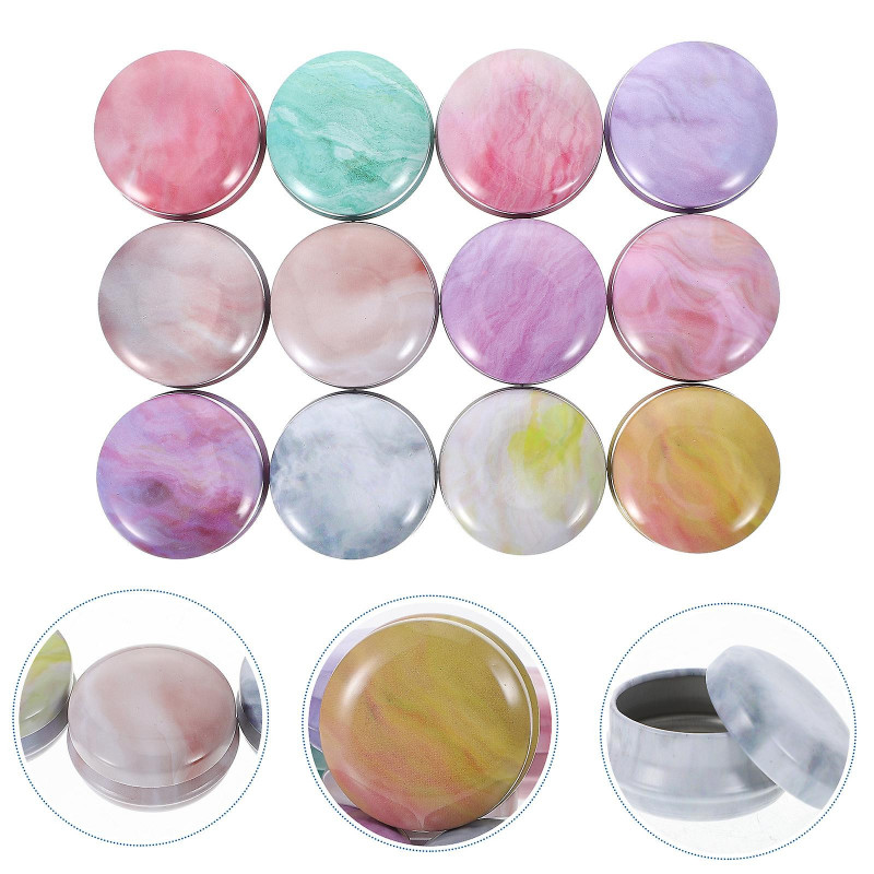 12pcs Mini Iron Storage Box Pill Case Portable Tinplate Containers Storage Cans for Makeups Sundries Macarons Series 12pcs Mini Iron Storage Box Pill Case Portable Tinplate Containers Storage Cans for Makeups Sundries Macarons Series