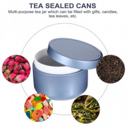 10Pcs Universal Round Tinplate Tea Cans Tea Leaf Storage Jars Tea Sealed Tanks 10Pcs Universal Round Tinplate Tea Cans Tea Leaf Storage Jars Tea Sealed Tanks