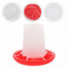 Chick Feeder Portable Poultry Feeder Chickens Duck Geese Food Container Chick Feeder Portable Poultry Feeder Chickens Duck Geese Food Container