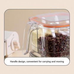 One-Piece Spice Storage Box with Spoon Moisture-proof 4-Grid Seasoning Bottle/YY One-Piece Spice Storage Box with Spoon Moisture-proof 4-Grid Seasoning Bottle/YY