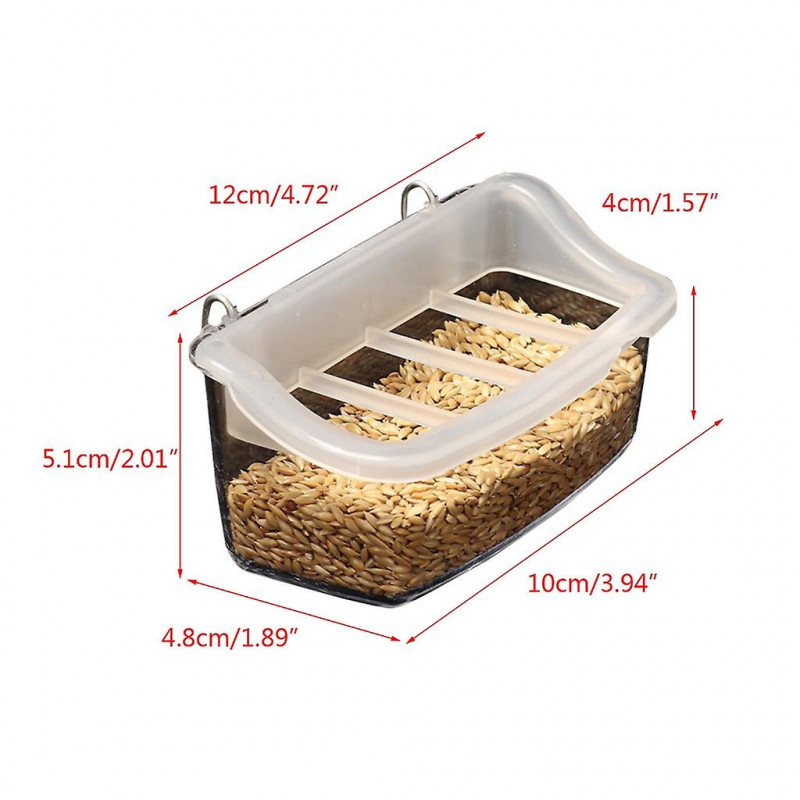 Parrots Feeder Food Container Feeding Box Anti-spill Pet Birds Feeding Supply