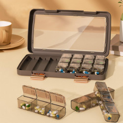 Pill Box Large Capacity Dust-proof Sealed Date Marker Transparent Weekly Pill Organizer Box Household Supplies Kaesi Pill Box Large Capacity Dust-proof Sealed Date Marker Transparent Weekly Pill Organizer Box Household Supplies Kaesi