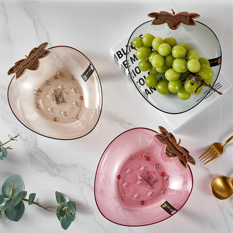 Snack Tray Creative Shape Food Grade Large Capacity Stackable Transparent Save Space Plastic Dry Fruit Sundries [...]