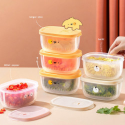 Fridge Storage Box Transparent Food Grade Bpa Free Cartoon Pattern Leakproof Fresh-keeping With Lid Refrigerator [...]