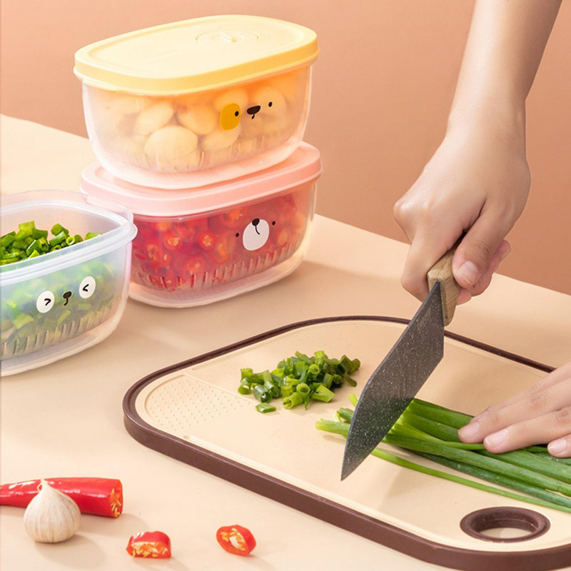 Fridge Storage Box Transparent Food Grade Bpa Free Cartoon Pattern Leakproof Fresh-keeping With Lid Refrigerator [...]