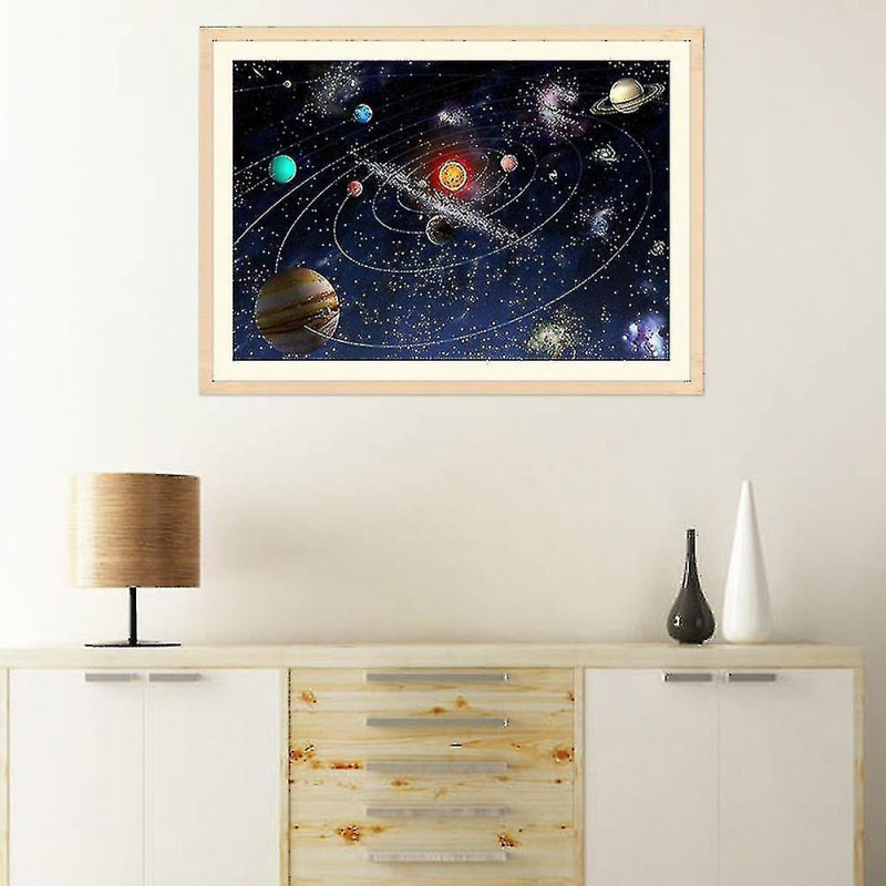 Diy Diamond Painting Solar System Cross Stitch Pattern Di(1pcs)