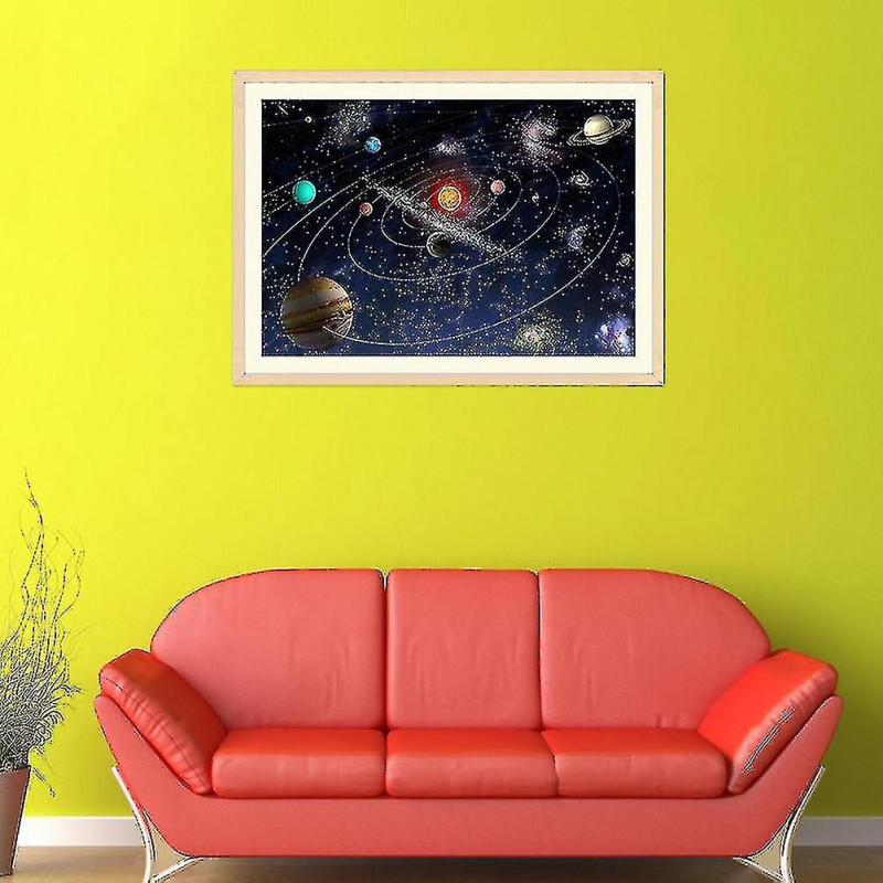 Diy Diamond Painting Solar System Cross Stitch Pattern Di(1pcs)