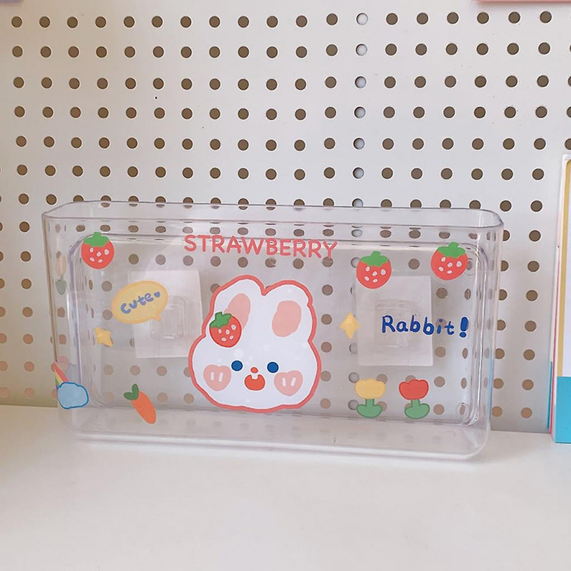 Transparent Storage Box for Cosmetics Stationery Sundry Space Saving Removable