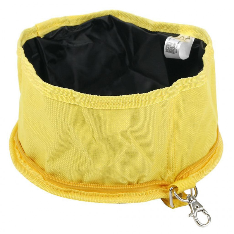 Portable Collapsible Canvas Dog Bowl For Pet Dog Cat Travel Outdoor Coffee