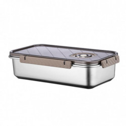 304 Boîte alimentaire en acier inoxydable Stockage portable étanche de grande capacité 304 Boîte alimentaire en acier inoxydable Stockage portable étanche de grande capacité