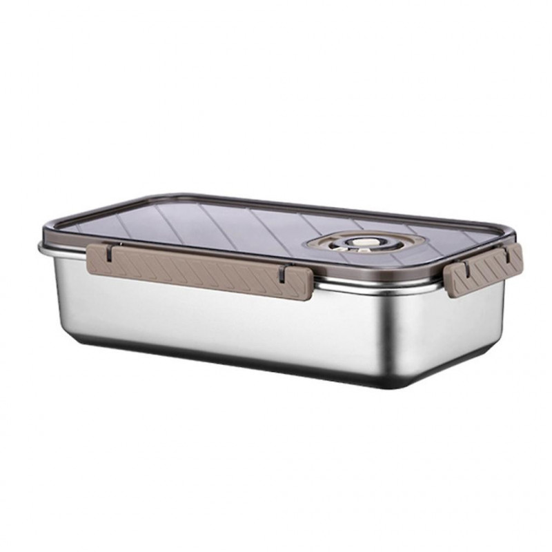 304 Boîte alimentaire en acier inoxydable Stockage portable étanche de grande capacité 304 Boîte alimentaire en acier inoxydable Stockage portable étanche de grande capacité