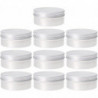 10pcs Baume Conteneurs Aluminium Rond Récipients en Étain Métal Boîte de stockage Conteneurs Couvercles à vis [...]