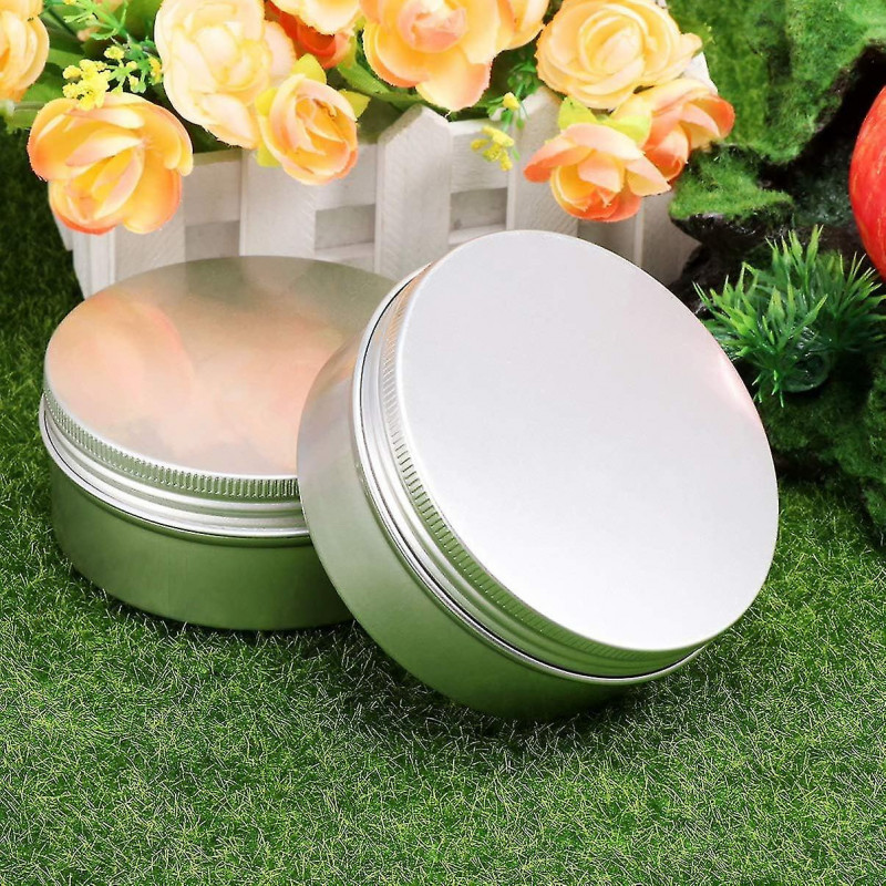 10pcs Baume Conteneurs Aluminium Rond Récipients en Étain Métal Boîte de stockage Conteneurs Couvercles à vis [...]