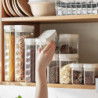 Plastic Airtight Food Container Sealing Storage Canister With Lid Cereal Seasoning Jar Sealed Flour Plastic Airtight Food Container Sealing Storage Canister With Lid Cereal Seasoning Jar Sealed Flour