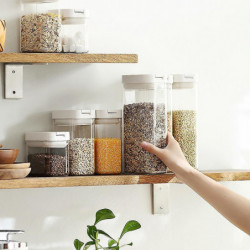 Plastic Airtight Food Container Sealing Storage Canister With Lid Cereal Seasoning Jar Sealed Flour Plastic Airtight Food Container Sealing Storage Canister With Lid Cereal Seasoning Jar Sealed Flour