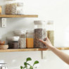 Plastic Airtight Food Container Sealing Storage Canister With Lid Cereal Seasoning Jar Sealed Flour Plastic Airtight Food Container Sealing Storage Canister With Lid Cereal Seasoning Jar Sealed Flour
